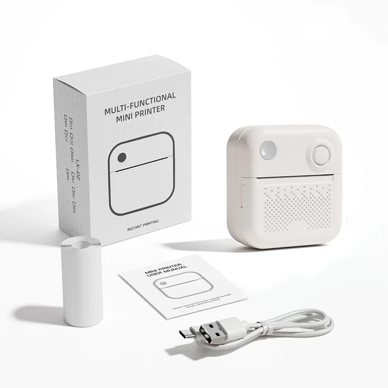 D3 Mini Portable Thermal Printer - Perfect for Photos, Labels, and Memos!