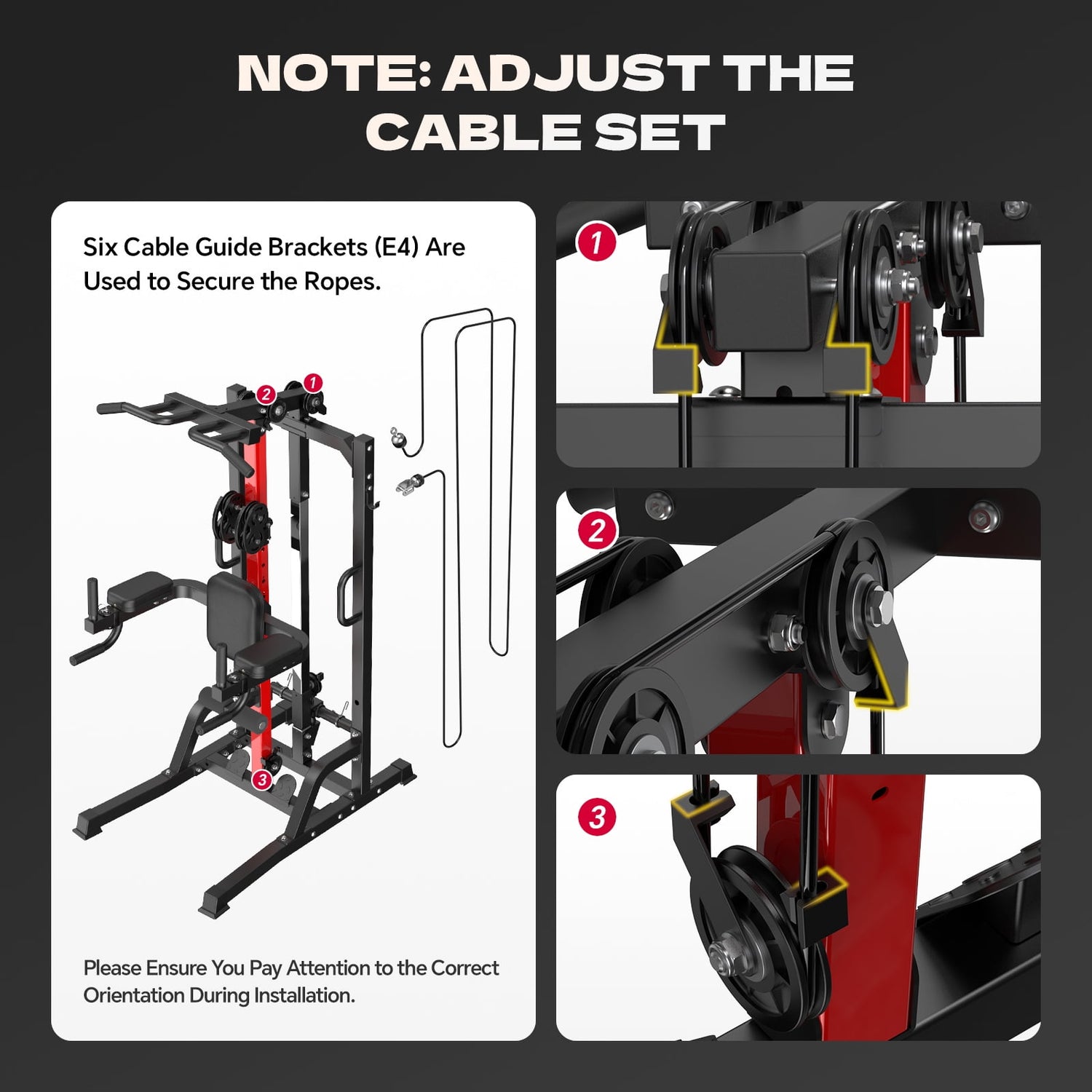 Ultimate Home Gym Machine - All-in-One High/Low Pulley System for Comprehensive Strength Training, Lat Pulldown, Rowing, and Leg Support