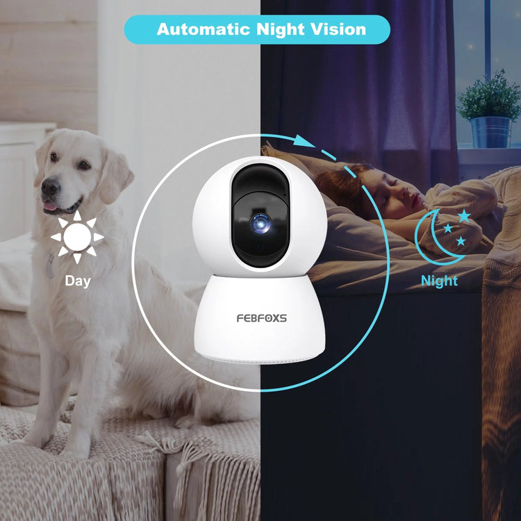 Revolutionary 2K Baby Monitor: Indoor Security Camera with Night Vision & Two-Way Talk for Ultimate Peace of Mind