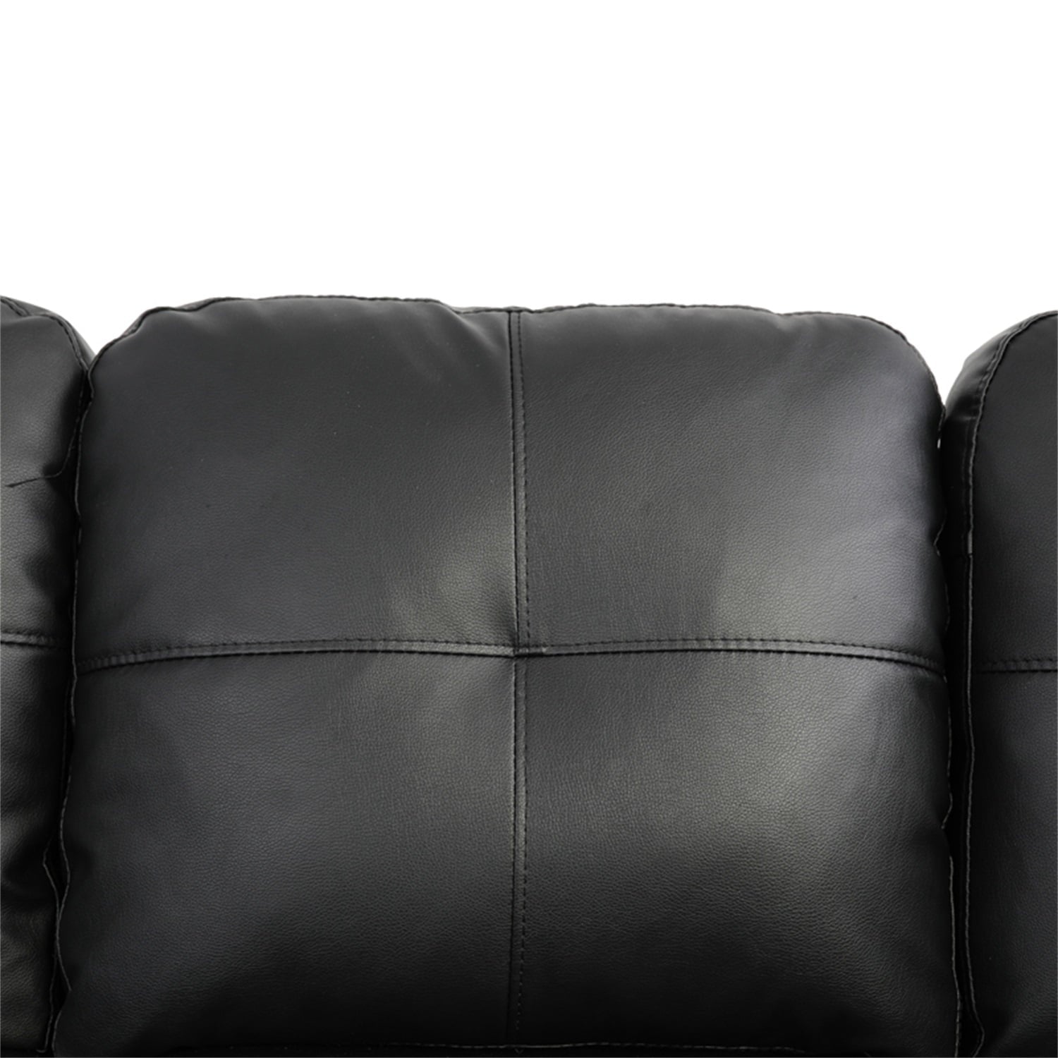 Stylish and Comfortable L-Shaped Convertible Sectional Sofa for Small Spaces - Elegant Black Design (Without Ottoman)