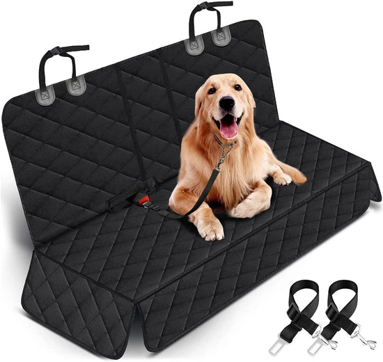 Ultimate Dog Car Seat Cover - Waterproof, Non-Slip Back Seat Protector for Pets & Kids - Universal Fit for Cars, Trucks & SUVs - Black