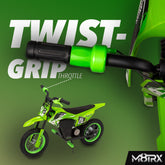 Unleash Adventure with the M8TRX Green 12V Mini Electric Dirt Bike - Perfect for Kids Aged 5 and Up!