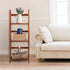 Elegant Mahogany 3-Shelf Folding Bookcase - Perfect for Your Office or Kids Room