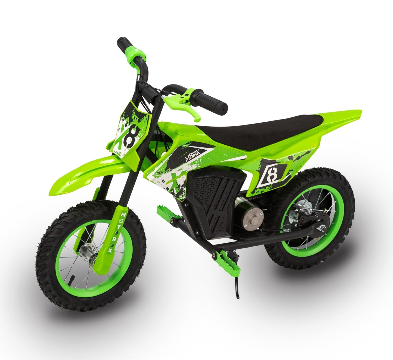 Unleash Adventure with the M8TRX Green 12V Mini Electric Dirt Bike - Perfect for Kids Aged 5 and Up!