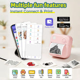 D3 Mini Portable Thermal Printer - Perfect for Photos, Labels, and Memos!
