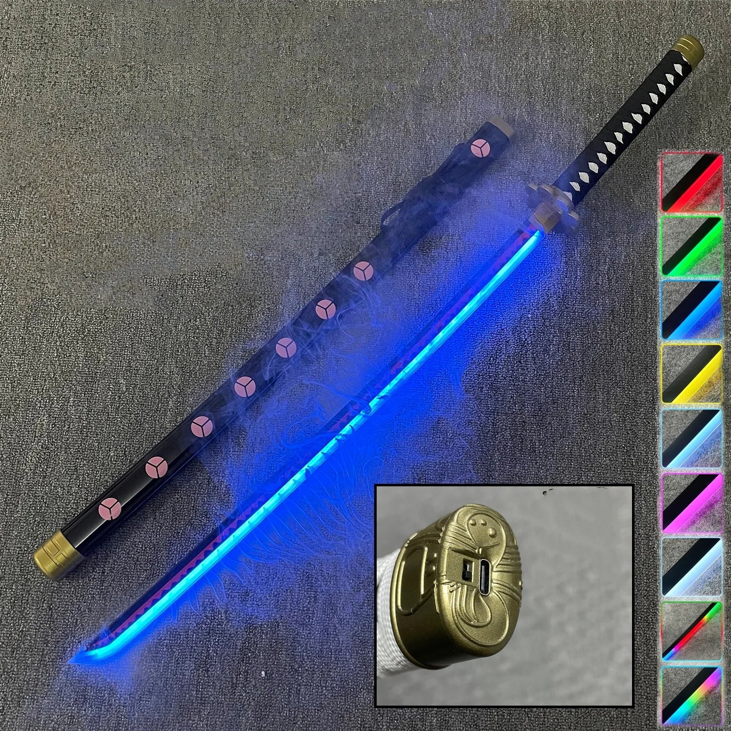 Rukia katana LED sword 40 inch illuminated anime blade