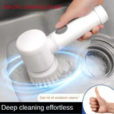 Revolutionary Cordless Electric Spin Scrubber with 5 Versatile Brush Heads for Effortless Cleaning
