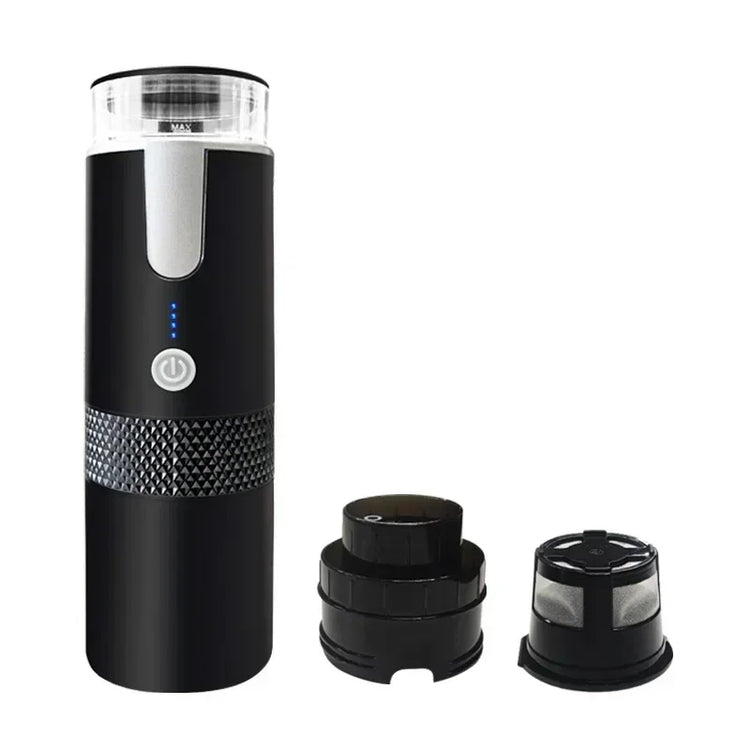 Brew Your Perfect Cup Anywhere: Portable Electric Capsule Coffee Maker for Ground Coffee and KCUP Capsules