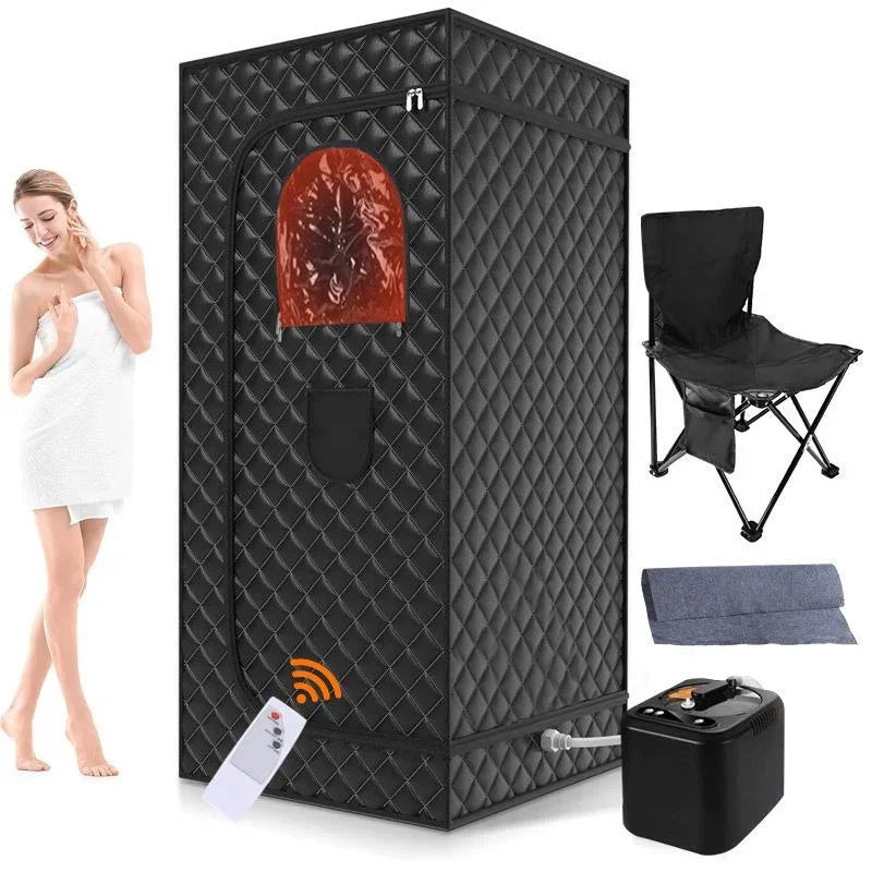 Experience the Ultimate Relaxation with Our 110V/220V Portable Full Body Sauna Box - Fast Heating Infrared LED Light for Home Use