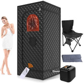 Experience the Ultimate Relaxation with Our 110V/220V Portable Full Body Sauna Box - Fast Heating Infrared LED Light for Home Use