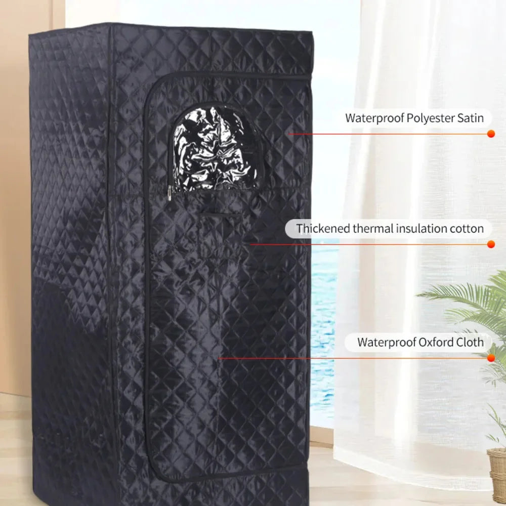 Experience the Ultimate Relaxation with Our 110V/220V Portable Full Body Sauna Box - Fast Heating Infrared LED Light for Home Use