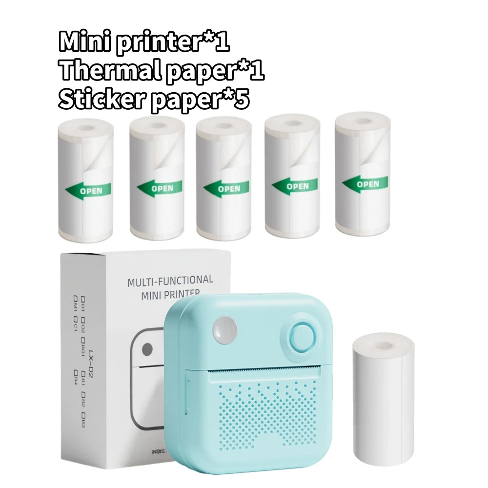 D3 Mini Portable Thermal Printer - Perfect for Photos, Labels, and Memos!