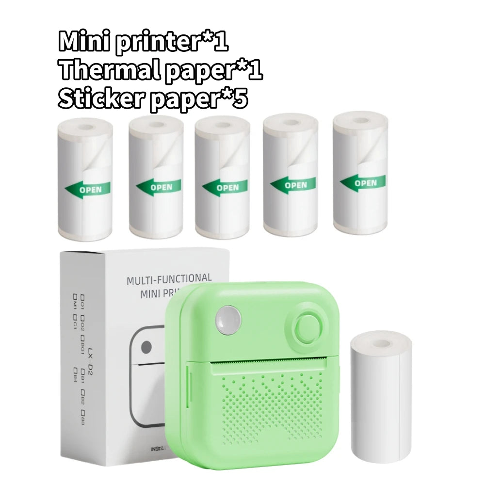 D3 Mini Portable Thermal Printer - Perfect for Photos, Labels, and Memos!