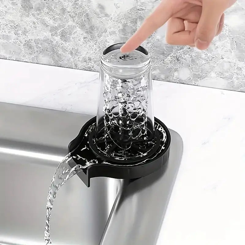 Revolutionary 1Pc High Pressure Plastic Automatic Cup Washer - Effortless Cleaning for Your Kitchen!