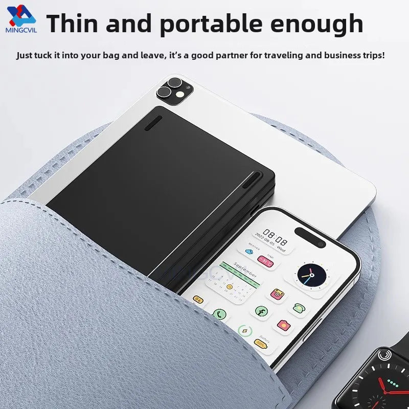 Compact & Stylish Mini Foldable Wireless Keyboard - Perfect for IOS, Windows, and Android Devices