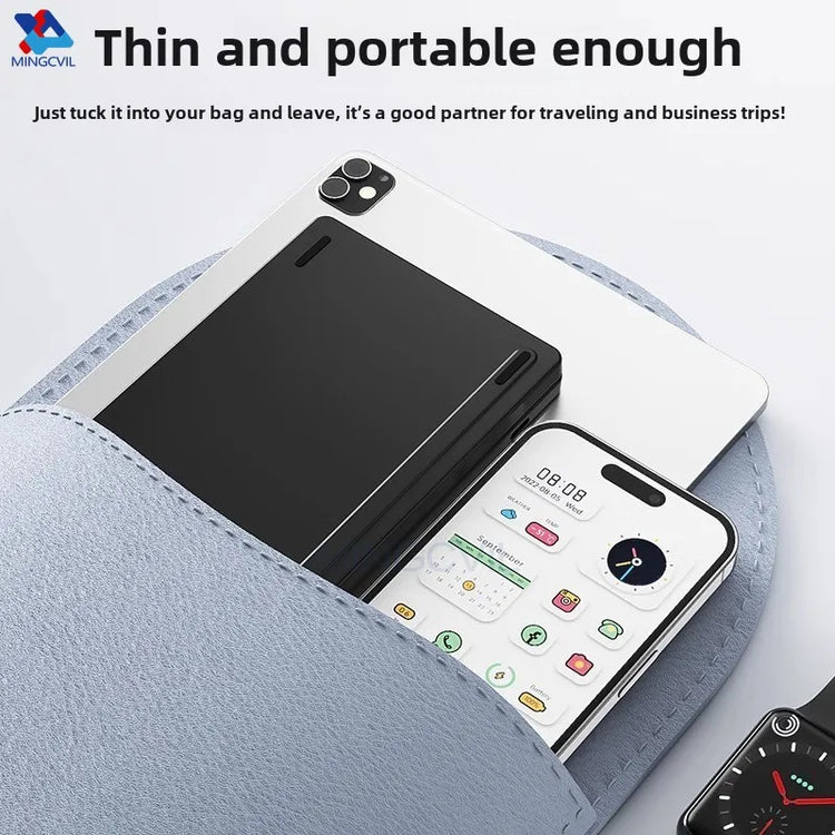 Compact & Stylish Mini Foldable Wireless Keyboard - Perfect for IOS, Windows, and Android Devices