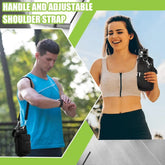 Magnetic Water Bottle Carrier with Phone Pocket - Perfect Gym Companion with 6 Strong Magnets