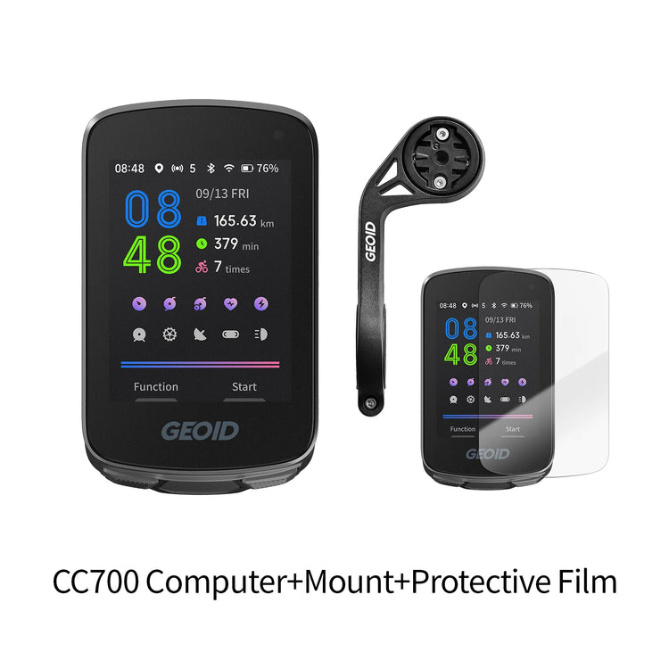 CC700 GPS Bike Computer: 2.8-Inch Waterproof Cycling Navigator with Smart Notifications and Route Planning