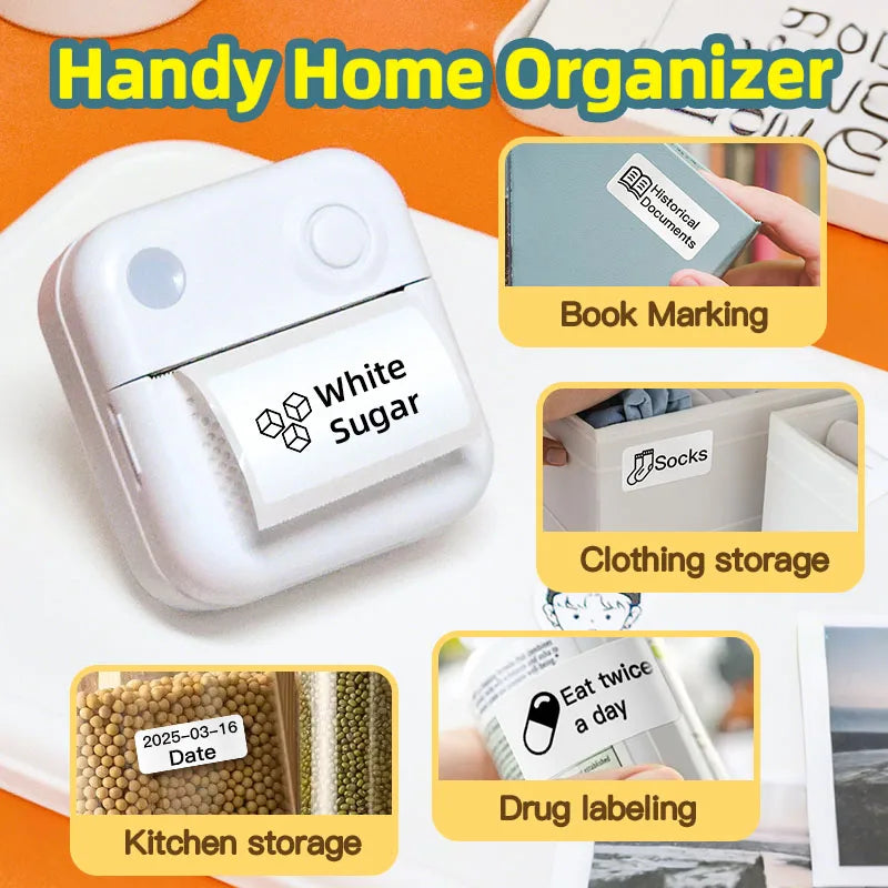 D3 Mini Portable Thermal Printer - Perfect for Photos, Labels, and Memos!