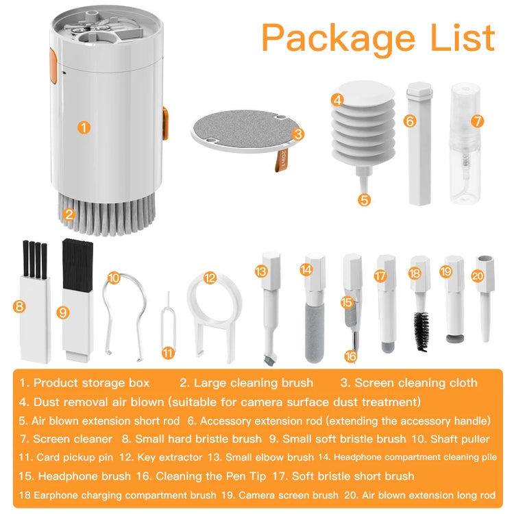 Ultimate 20-in-1 Cleaning Kit for Keyboards, Earbuds, and More - Perfect for AirPods and iPhone!