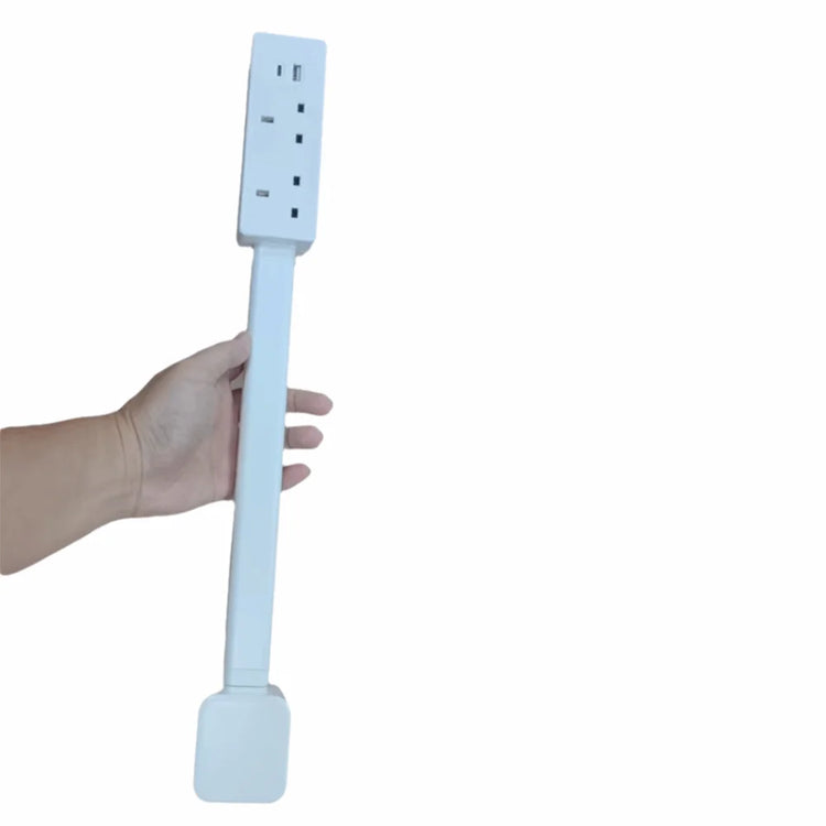 Transform Your Space with the 180° Rotating Electrical Outlet Extender - Adjustable Length Power Strip with USB Ports and Flat Plug Design