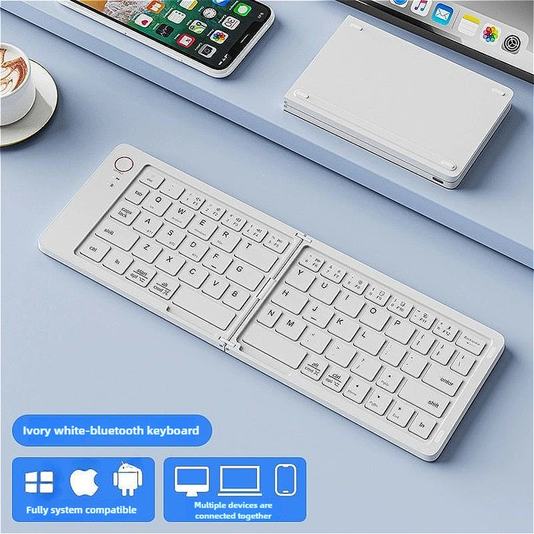 Compact & Stylish Mini Foldable Wireless Keyboard - Perfect for IOS, Windows, and Android Devices