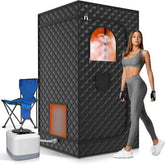 Experience the Ultimate Relaxation with Our 110V/220V Portable Full Body Sauna Box - Fast Heating Infrared LED Light for Home Use