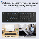 Compact & Stylish Mini Foldable Wireless Keyboard - Perfect for IOS, Windows, and Android Devices