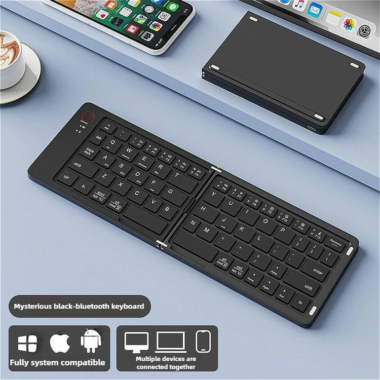 Compact & Stylish Mini Foldable Wireless Keyboard - Perfect for IOS, Windows, and Android Devices