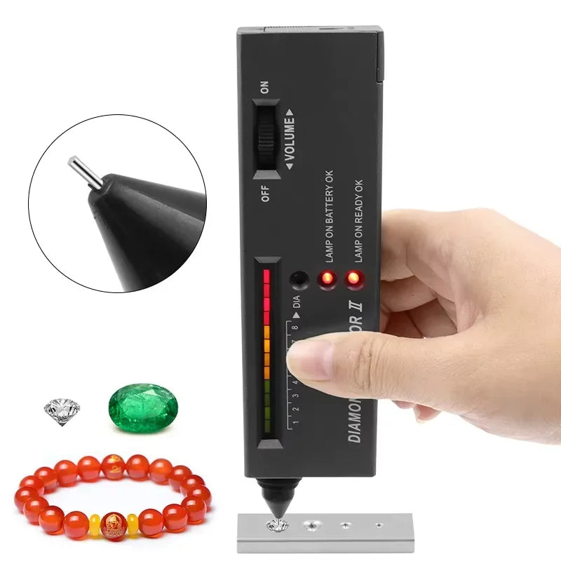 Ultimate Portable Diamond Tester & Gemstone Analyzer – Verify Moissanite, Ruby, Sapphire, and Gold Purity with Ease!