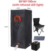 Experience the Ultimate Relaxation with Our 110V/220V Portable Full Body Sauna Box - Fast Heating Infrared LED Light for Home Use
