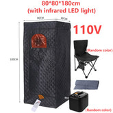 Experience the Ultimate Relaxation with Our 110V/220V Portable Full Body Sauna Box - Fast Heating Infrared LED Light for Home Use