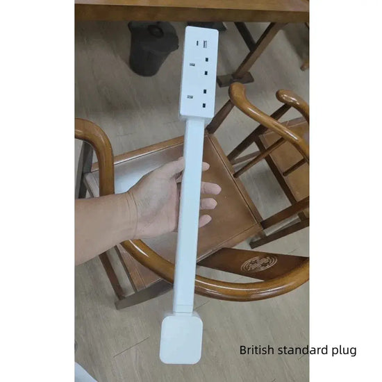 Transform Your Space with the 180° Rotating Electrical Outlet Extender - Adjustable Length Power Strip with USB Ports and Flat Plug Design
