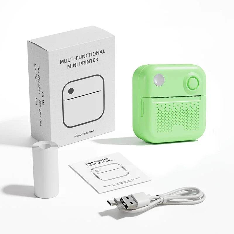 D3 Mini Portable Thermal Printer - Perfect for Photos, Labels, and Memos!