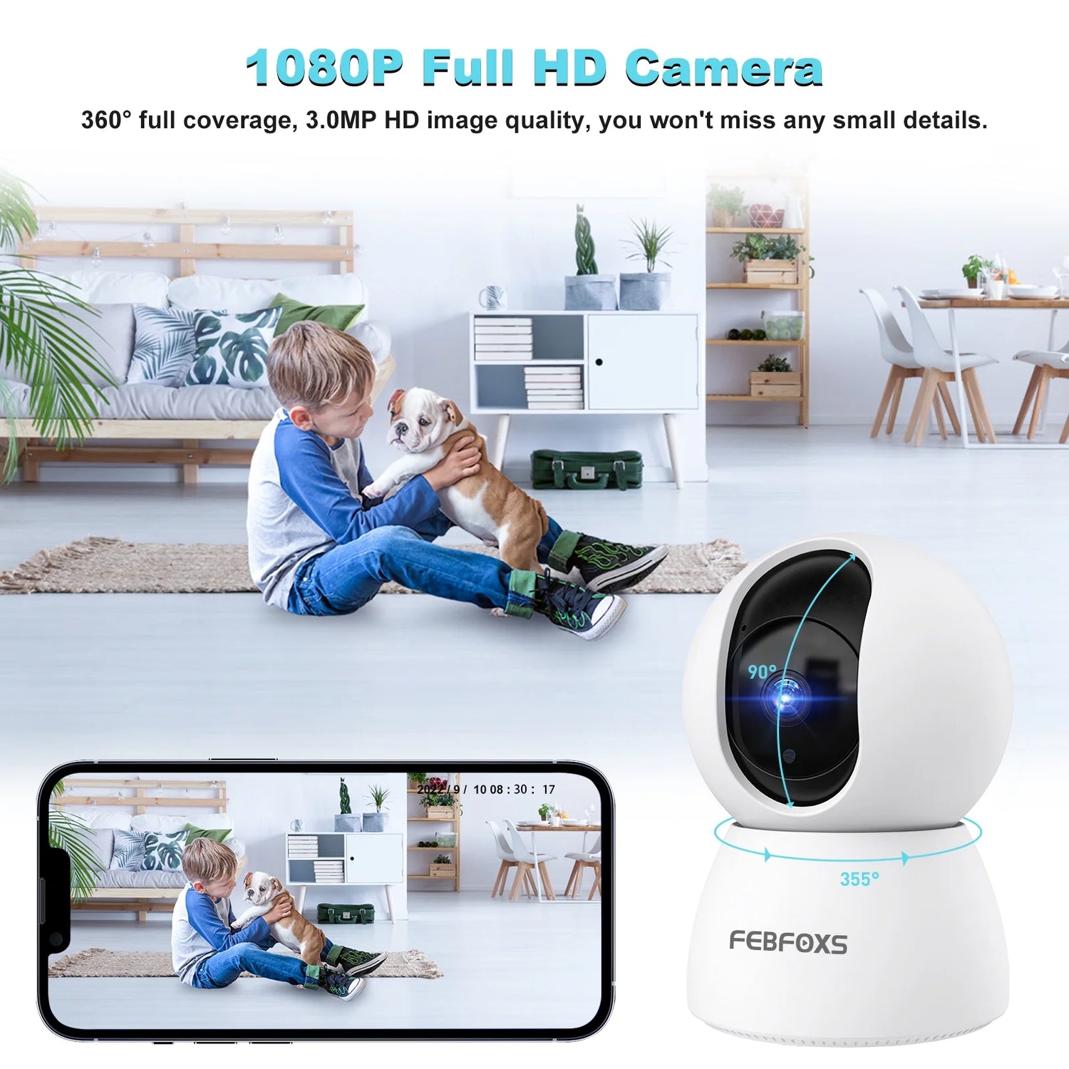 Revolutionary 2K Baby Monitor: Indoor Security Camera with Night Vision & Two-Way Talk for Ultimate Peace of Mind