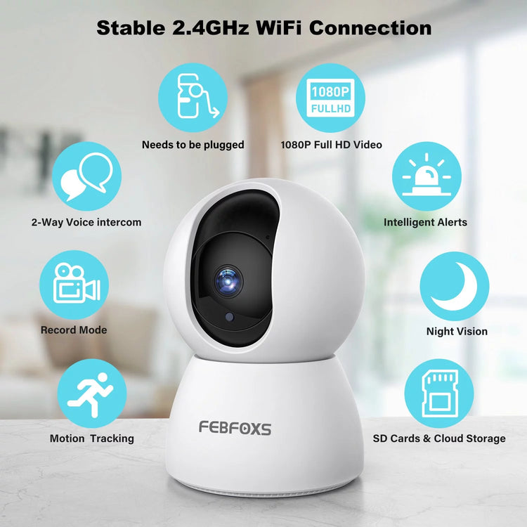 Revolutionary 2K Baby Monitor: Indoor Security Camera with Night Vision & Two-Way Talk for Ultimate Peace of Mind