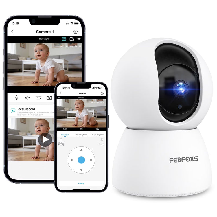 Revolutionary 2K Baby Monitor: Indoor Security Camera with Night Vision & Two-Way Talk for Ultimate Peace of Mind