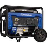 Power Up Anywhere: 4,650W Portable Gas Generator with CO Sensor & Wheel Kit for Easy Transport